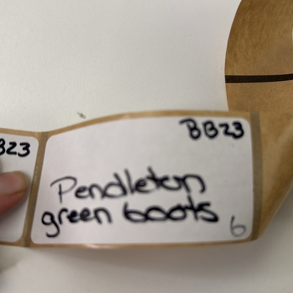 Pendleton Olive and Black Faux Fur Rain Rubber Ankle Boots - Picture 10 of 10